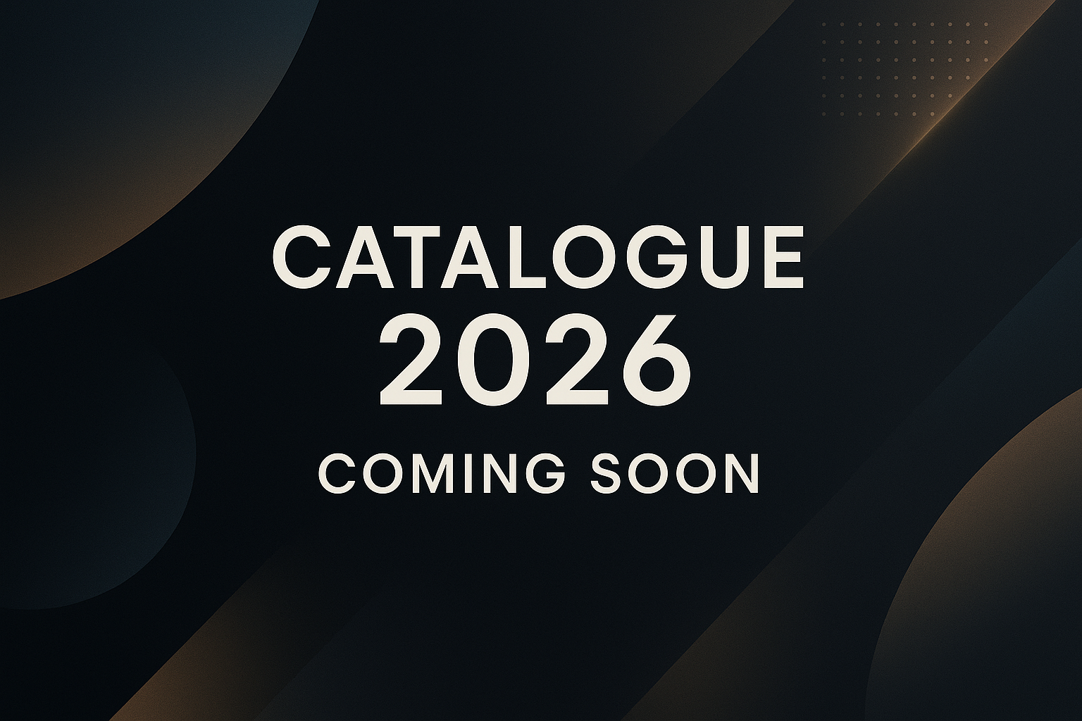 catalogue 2026 coming soon